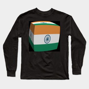 Indian Flag cubed. Long Sleeve T-Shirt